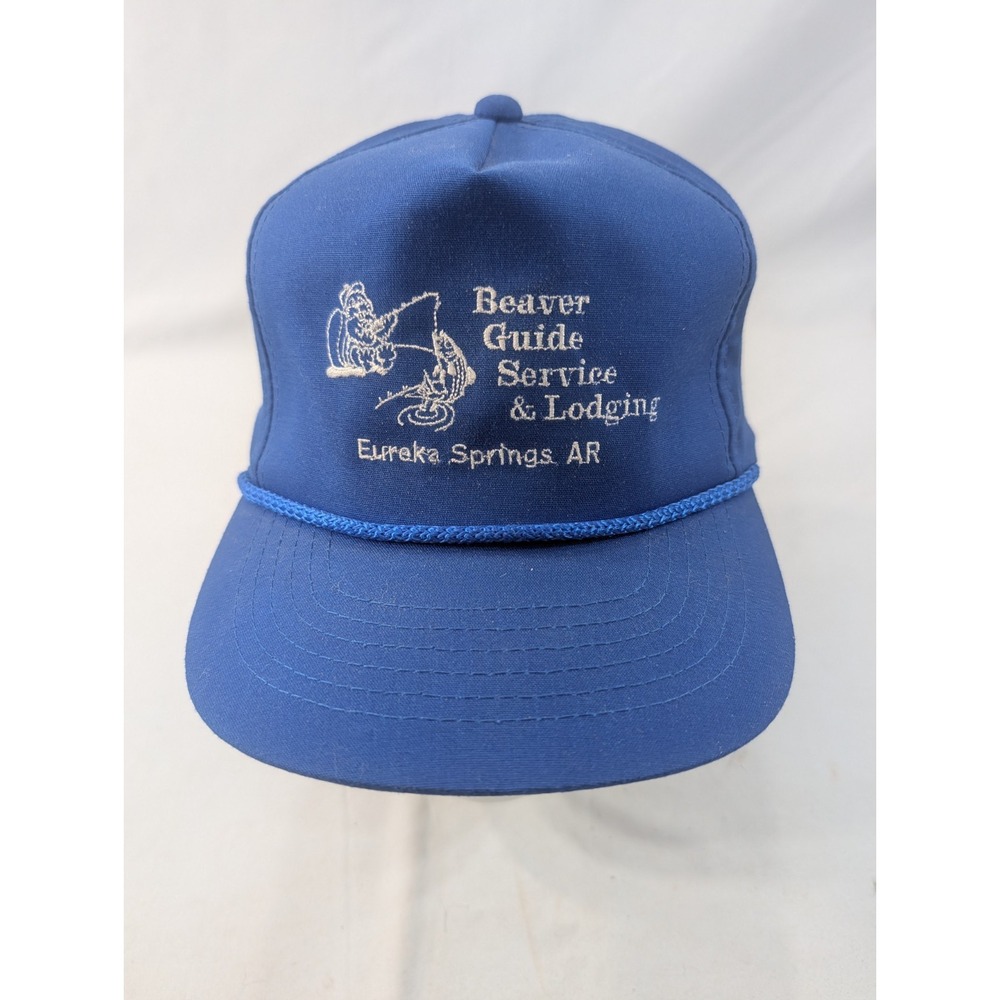 Cheaper Guide Service Fishing Snap.back Truckers Rope Hat Flat Bill Blue
